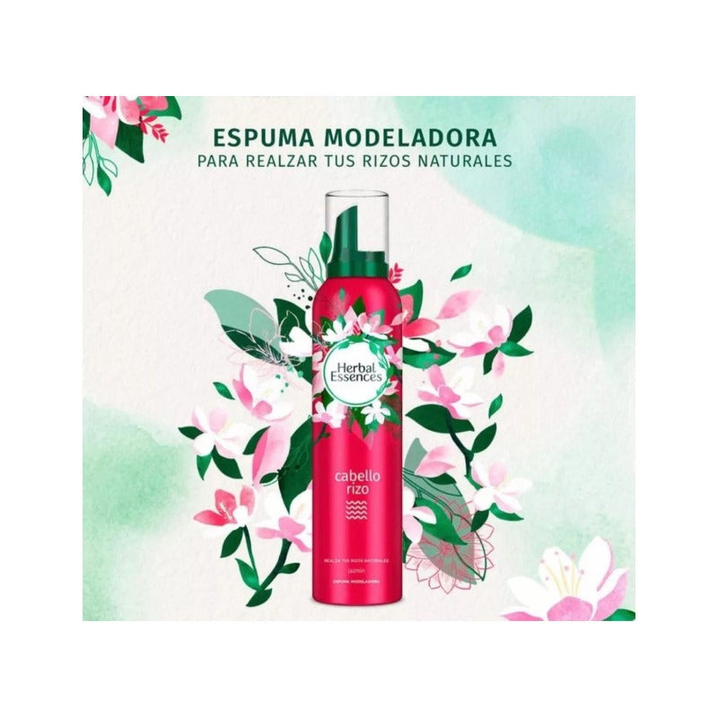 Espuma Modeladora Herbal Essences Cabello Rizo 5 Pzs 200g Ms
