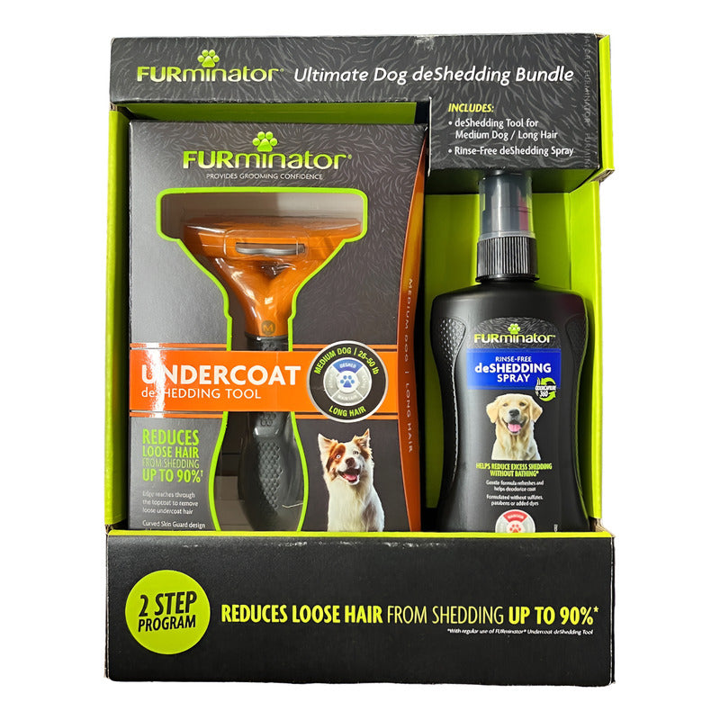 Kit 1 Removedor De Pelo Y 1 Spray De 215ml Furminator Naranja