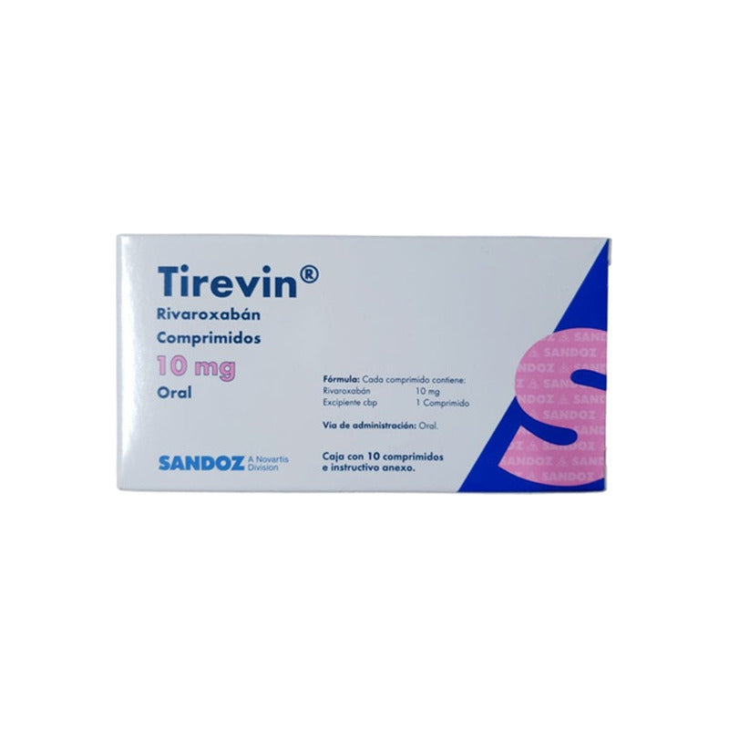 Tirevin 10 Mg Caja C/ 10 Comprimidos - Sandoz, S.a. De C.v.