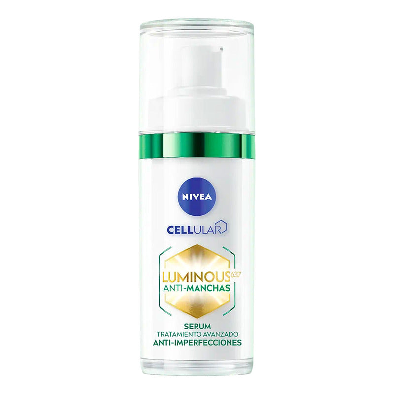 Nivea Luminous 630 Sérum Antimanchas Antiacné, Uso Día Y Noche, Piel Grasa, 30ml