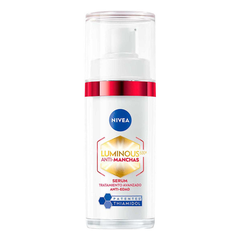 Nivea Luminous630 Sérum Facial Anti-manchas Y Anti-edad Con Ácido Hialurónico Y Colágeno, 30 Ml