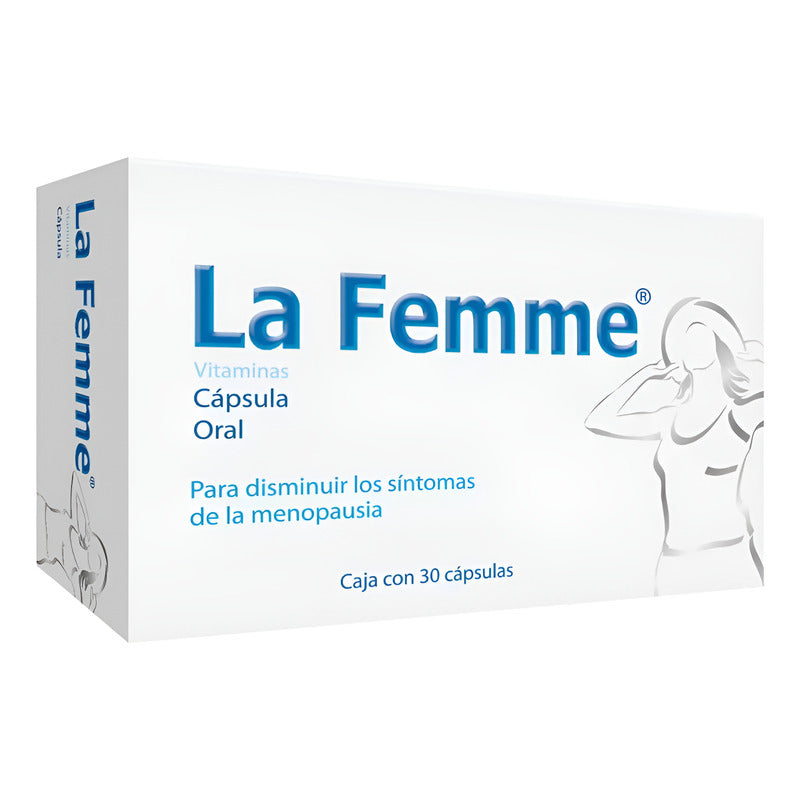 La Femme Vitaminas Disminución Síntomas Menopausia 30 Caps Sin Sabor