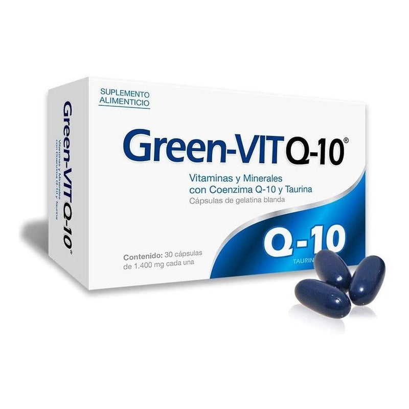 Green Vit Q10 Suplemento Alimenticio 30 Cápsulas No
