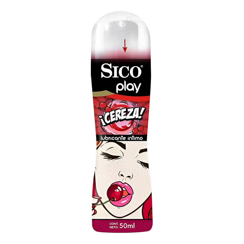 Lubricante Íntimo Sico Play Sabor Cereza 50ml Cereza