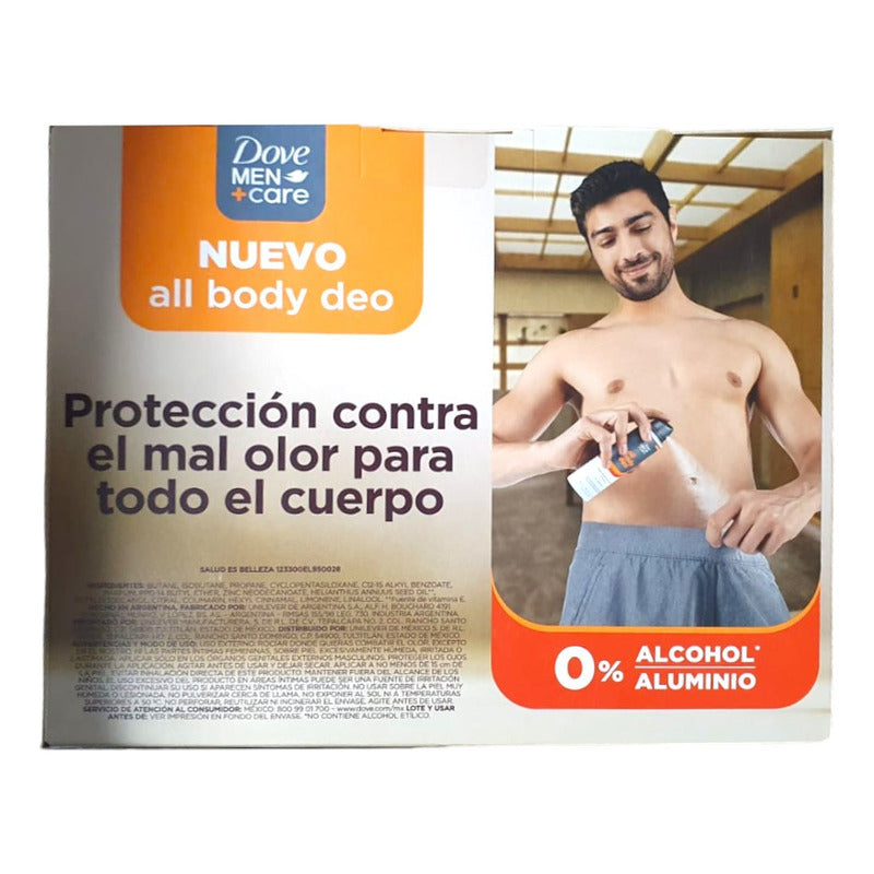 Pack 5 Dove Men All Body Deo 150ml C/u - Neutra