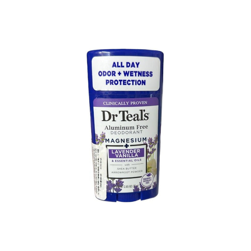 Desodorante Dr Teal's Lavanda Barra Sin Aluminio Parabenos Fragancia Lavanda