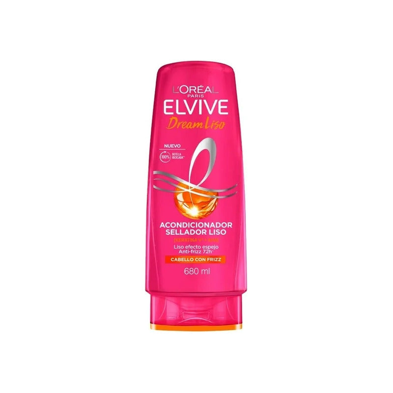 Loreal Elvive Dream Liso Acondicionador Anti-frizz 680ml