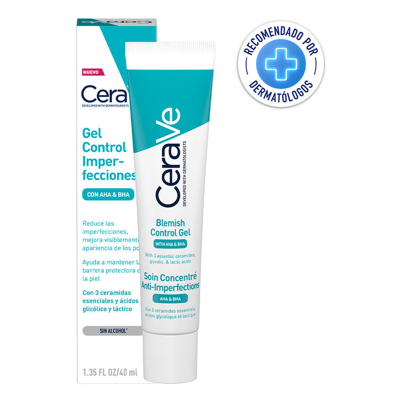 Cerave Gel Control Imperfecciones Con Ácido Salicílico 40 Ml Momento De Aplicación Día/noche Tipo De Piel Grasa