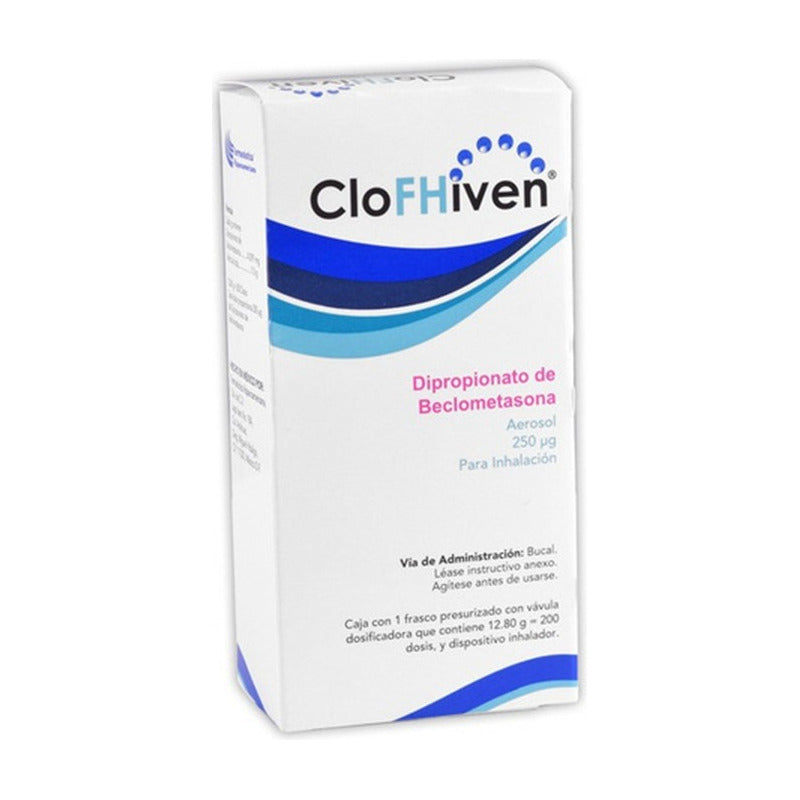 Clofhiven Clofhiven Aerosol 250 Mcg, 1 Inhalador 200 Dosis - Farmacéutica Hispanoamericana, S.a. De C.v.