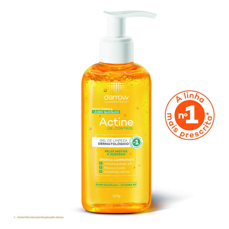 Darrow Actine Oil Gel Limpiador Piel Mixta A Grasa 140gr Día/noche Mixta/oleosa