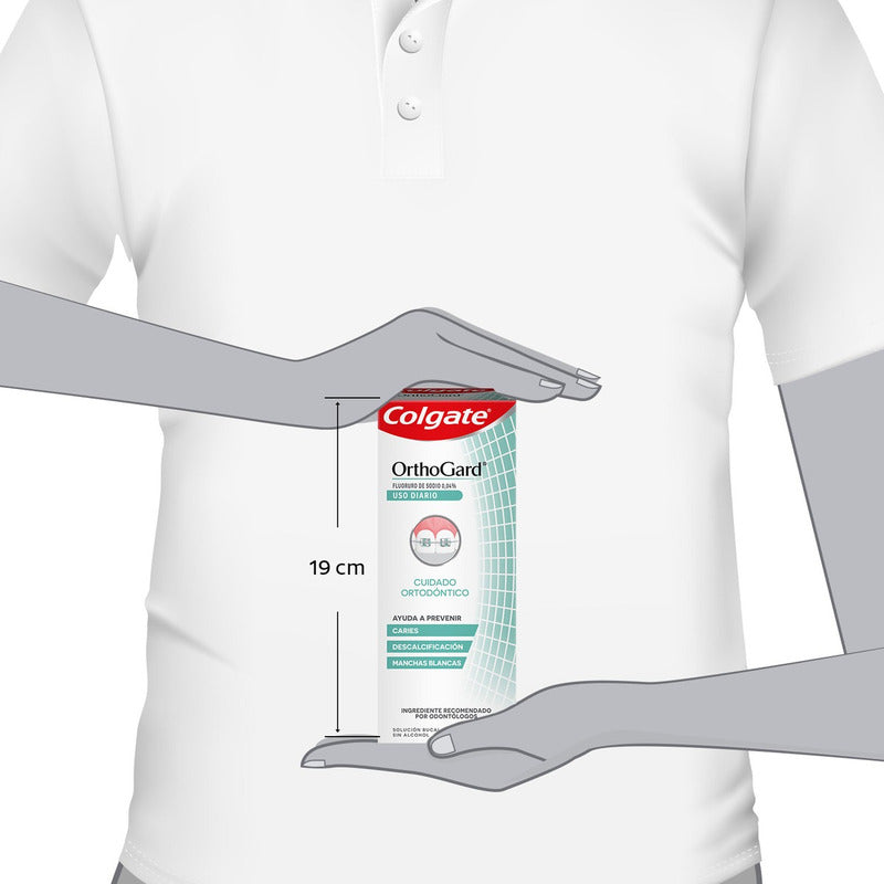Enjuague Bucal Colgate Orthogard Cuidado Ortodontico 250 Ml