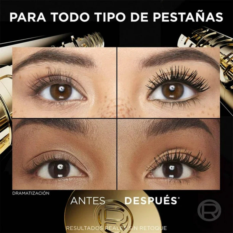 Máscara De Pestañas L'oréal Panorama Mascara Color Negro 3 Unidades