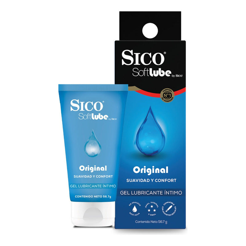 Sico Softlube Gel Lubricante Intimo 56.7g Sabor Sin Sabor