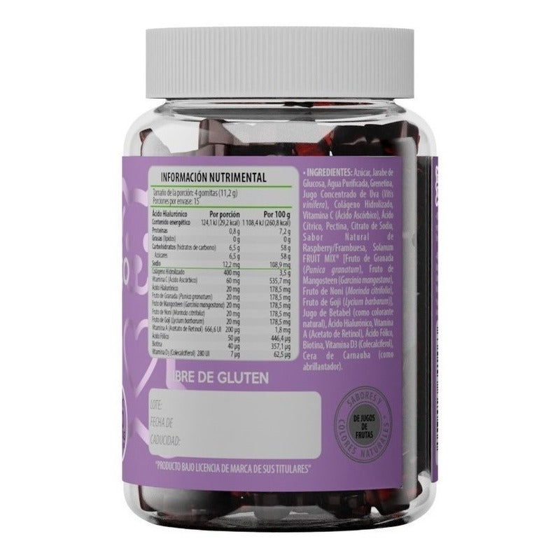 Belabear Ácido Hialurónico 60 Gomitas Frambuesa