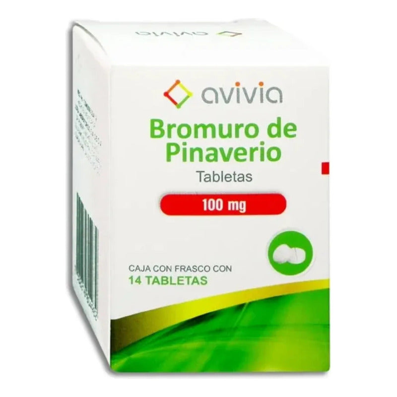 Bromuro De Pinaverio 100mg Avivia 14 Tabletas