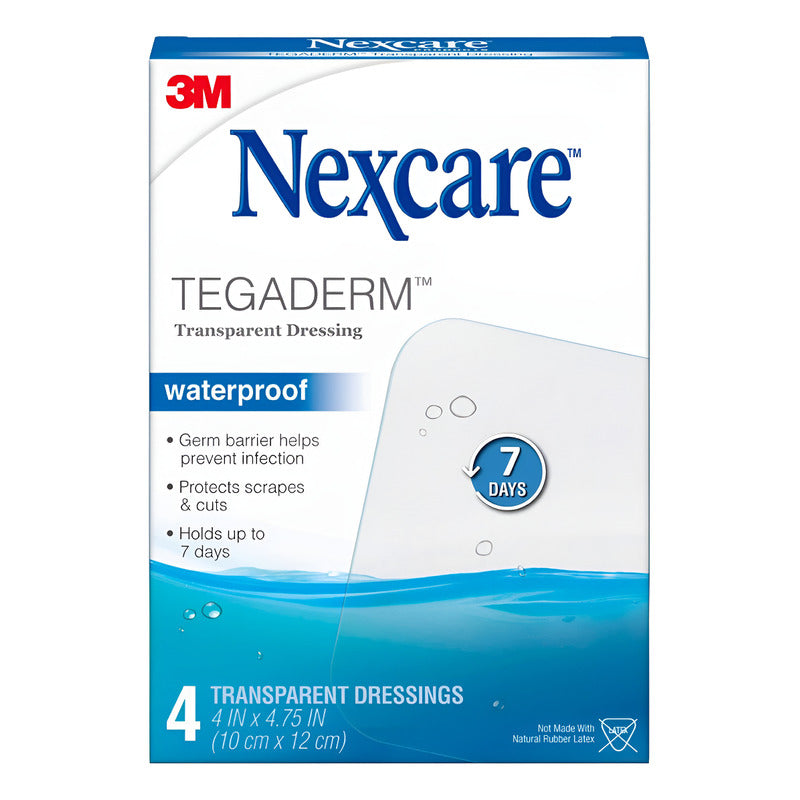 Nexcare 4 Apósitos Transparentes Tegaderm 10cmx12cm