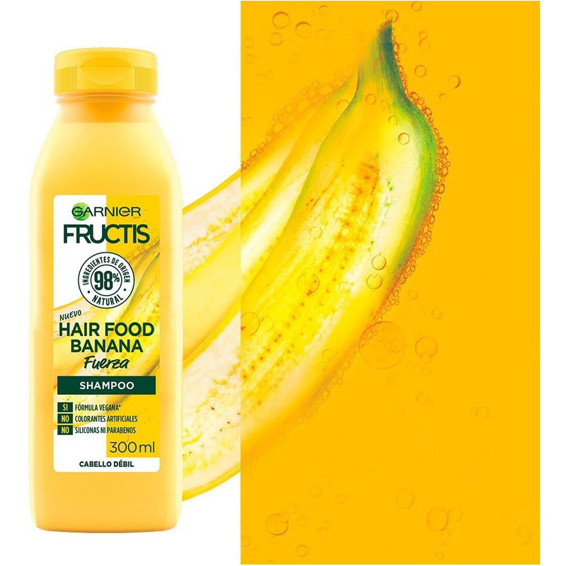 Garnier Fructis Shampoo Fuerza Hair Food Banana 300ml