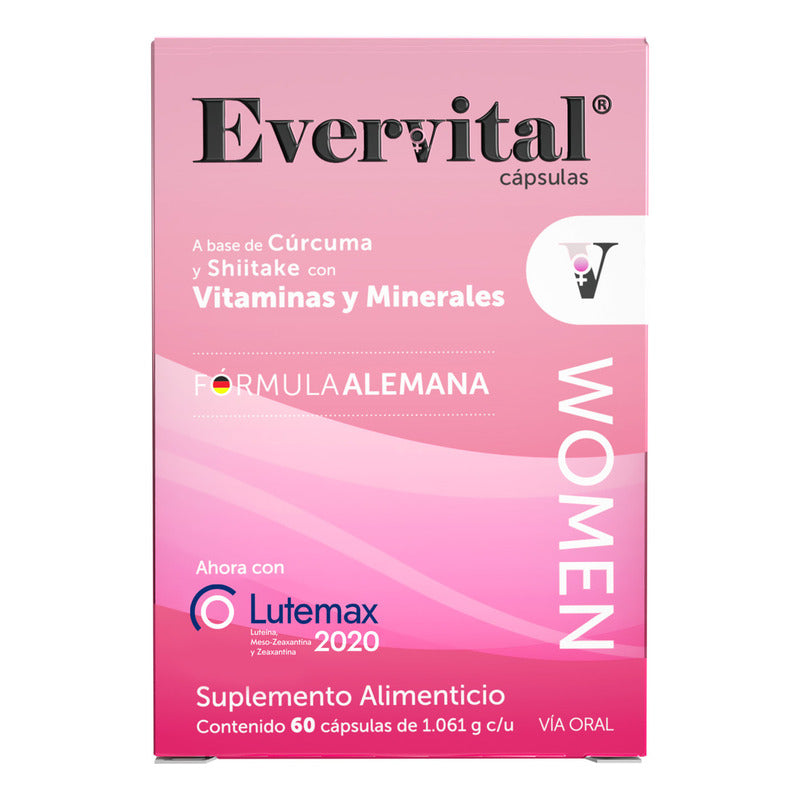 Bomuca Evervital Women 60 Cápsulas Sin Sabor
