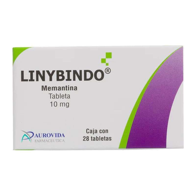 Linybindo Memantina 10mg Caja Con 28 Tabletas Aurovida