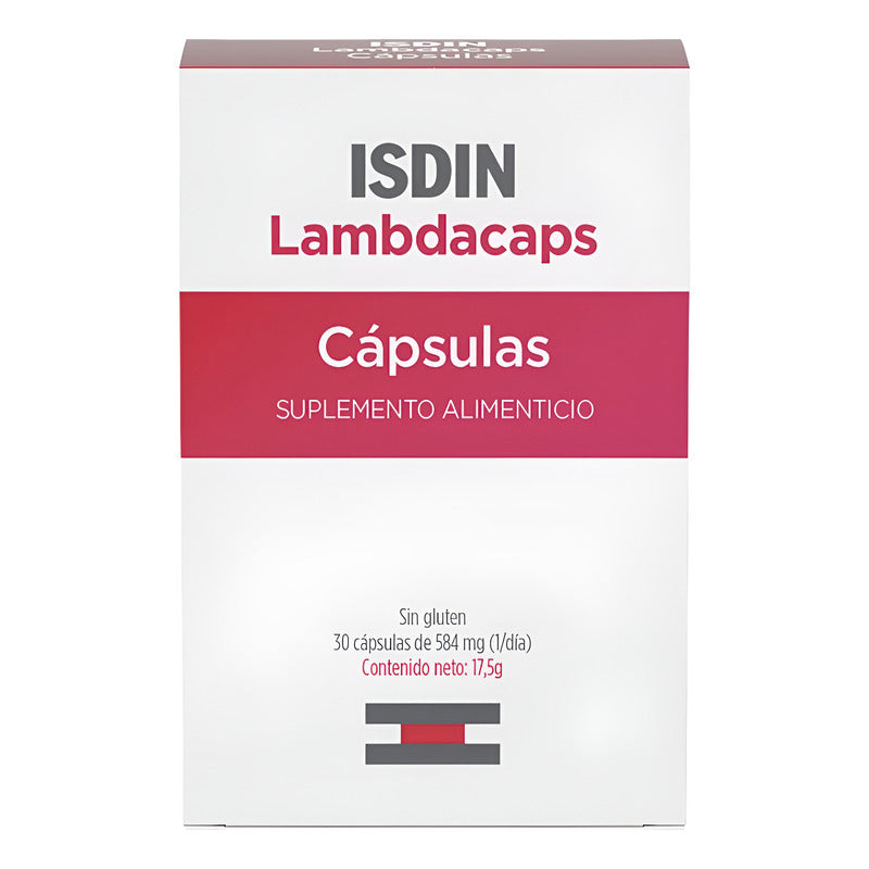 Isdin Lambdacaps Suplemento Alimenticio 30 Cápsulas Sin Sabor