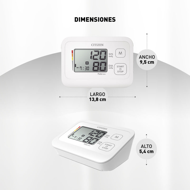 Monitor De Presión Arterial Digital De Brazo Automático Citizen Chu-304 Blanco
