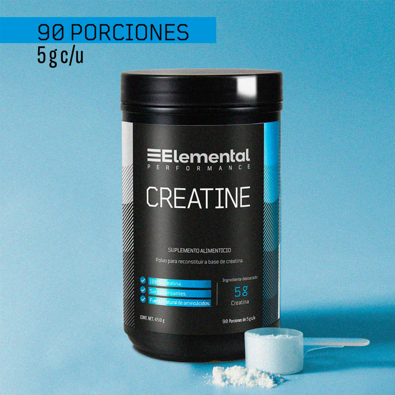 Elemental Performance Creatina Monohidratada 90 Porciones De 5g S/saborizantes 450g