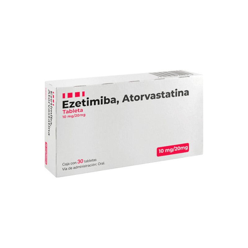 Ezetimiba Atorvastatina 30tabletas 10mg/20mg