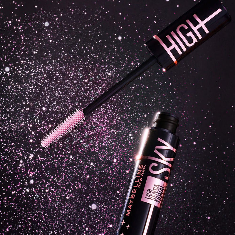 Máscara De Pestañas Lavable Maybelline Sky High Cosmic Black Color Negro