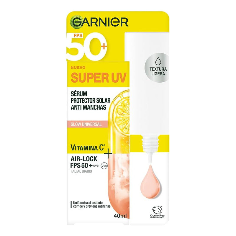 Protector Solar Facial Super Uv Con Color Fps50+ 40ml Garnier