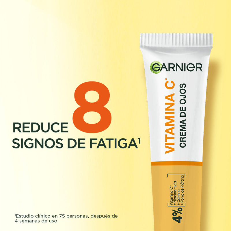 Garnier Skin Active Contorno De Ojos Express Aclara Con Vitamina C, Niacinamida Y Cafeína, Reduce Ojeras, 15ml