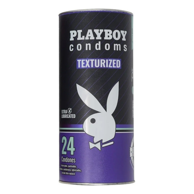 Playboy Condones Texturizados Lata Con 24 Condones