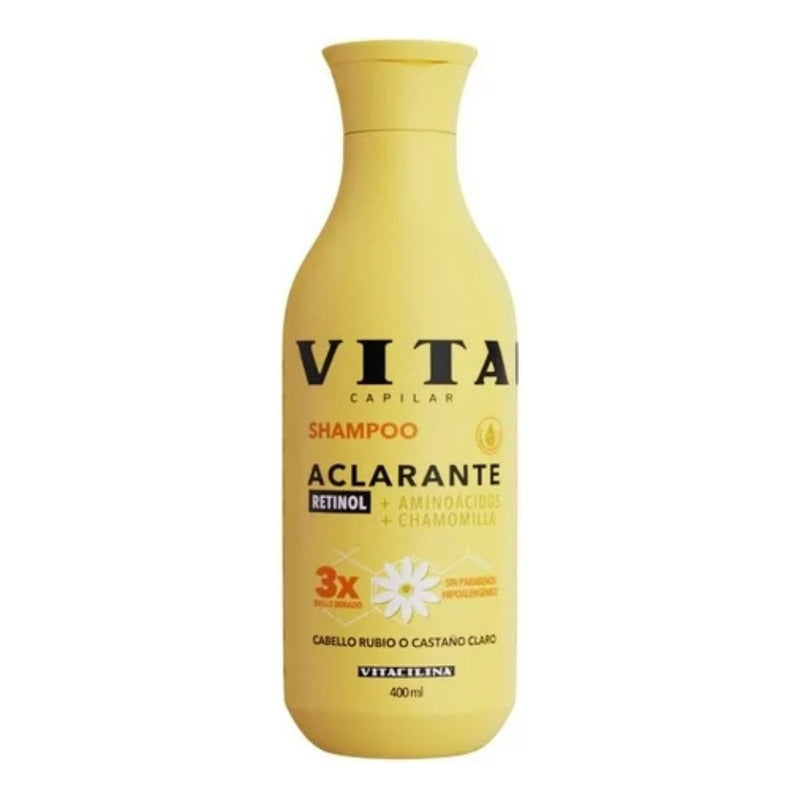Shampoo Vitacilina Aclarante Cabello Rubio O Castaño 400ml