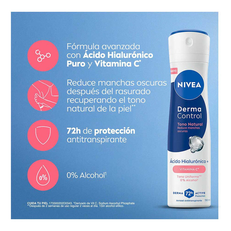 Nivea Desodorante Tono Natural Derma Control 150ml Neutra