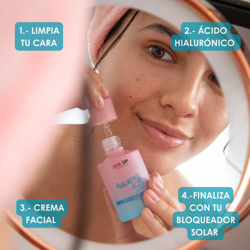 Pink Up, Suero Acído Hialuronico, Hidratación Profunda Momento De Aplicación Día/noche Tipo De Piel Todo Tipo De Piel