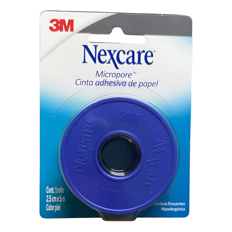 Nexcare Micropore 2.5cm X 5m Cinta Adhesiva De Papel