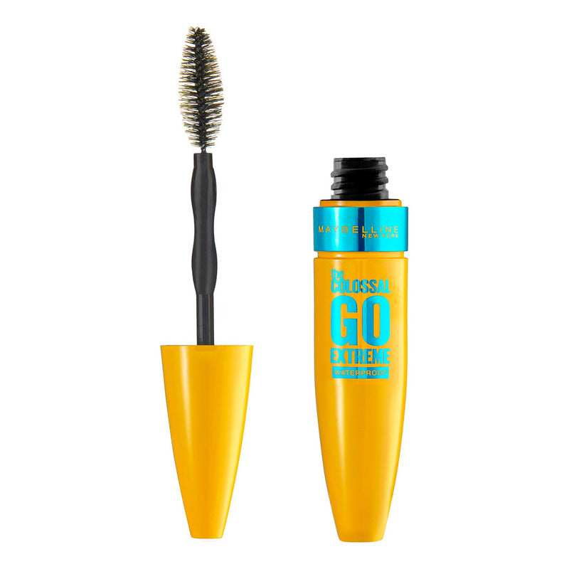 Máscara De Pestañas Maybelline The Colossal Go Extreme! Waterproof 9.5ml Color Black