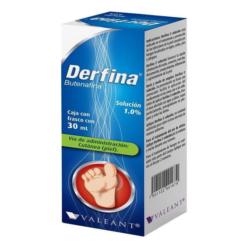 Derfina Loción Antimicótica Pie De Atleta 30 Ml