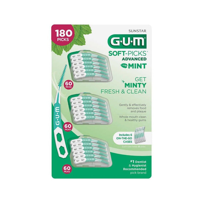 Gum Advanced Mint 180 Soft-picks