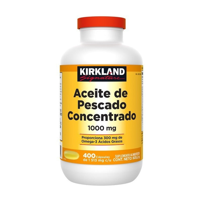 Kirkland Aceite De Pescado Concentrado Omega 3 Bote 400 Caps