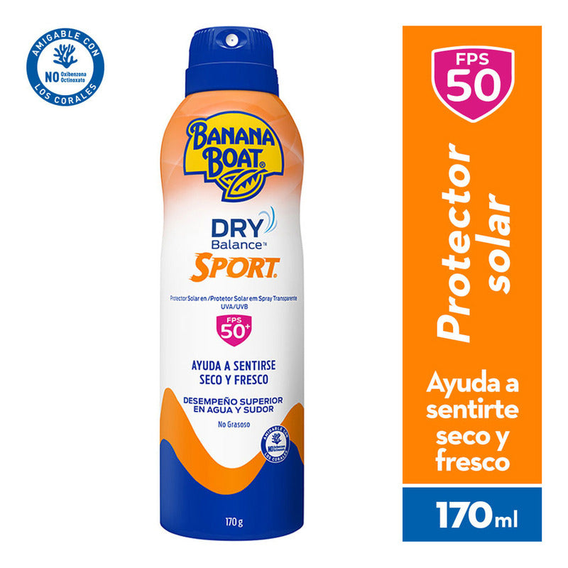 Protector Solar Banana Boat Dry Balance Sport 50+fps Spray
