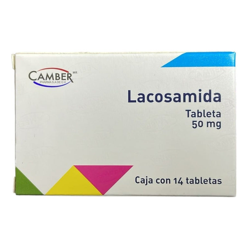 Lacosamida Camber Tableta 50 Mg Caja Con 14 Tabs