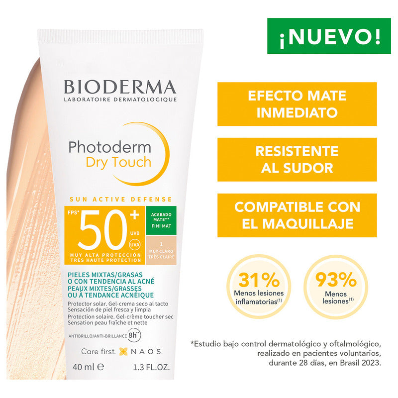 Bloqueador Solar Muy Claro - Photoderm Dry Touch - Bioderma