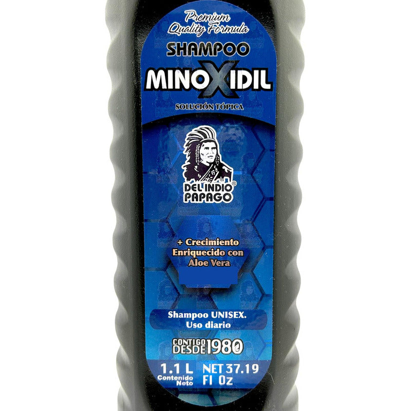 Shampoo Minoxidil Enriquecido Con Aloe Vera 1.1l