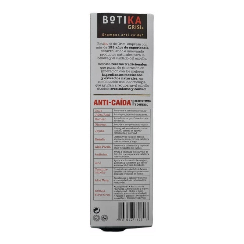 Shampoo Botika Grisi Anti-caída 480ml