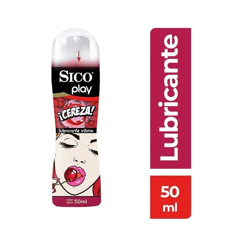 Lubricante Íntimo Sico Play Sabor Cereza 50ml Cereza