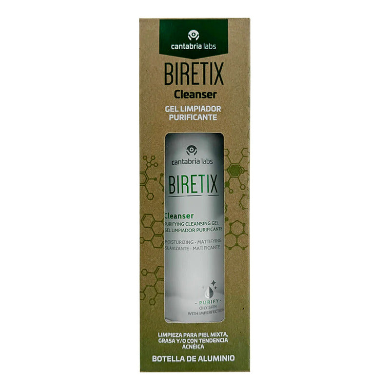 Cantabria Labs Biretix Cleanser Gel 400 Ml | Limpia Y Controla Brillo Piel Mixta Día/noche