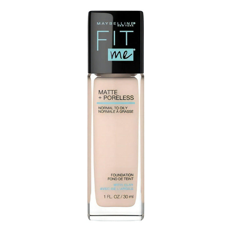 Maybelline Base Maquillaje Fit Me Matte Rich Tan + Poreless 30ml, Matifica Y Controla El Brillo, Tiene Fps 22
