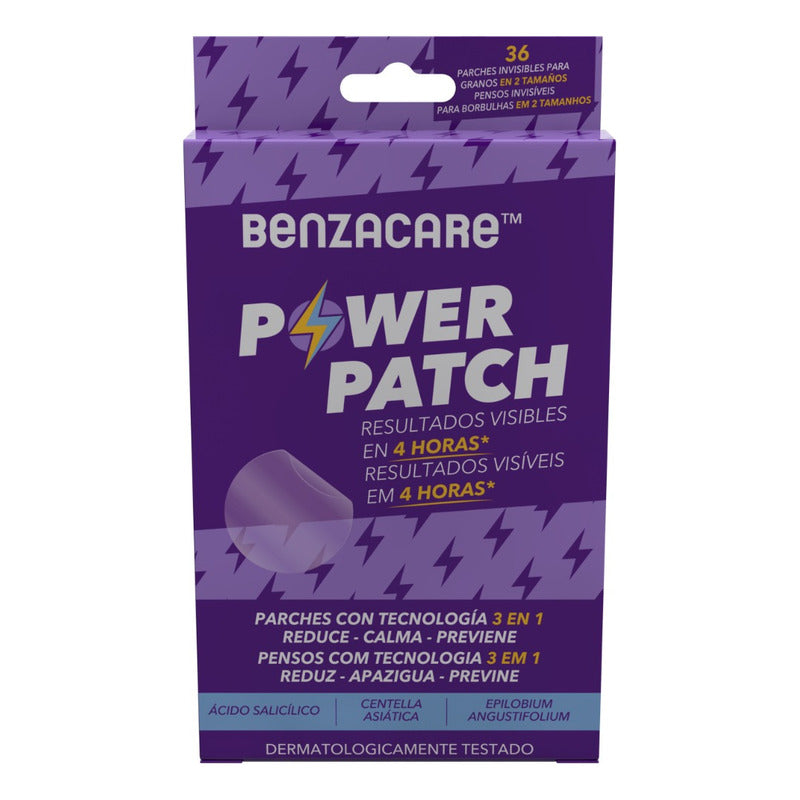 Benzacare Power Patch Parche Invisible Reduce Imperfecciones