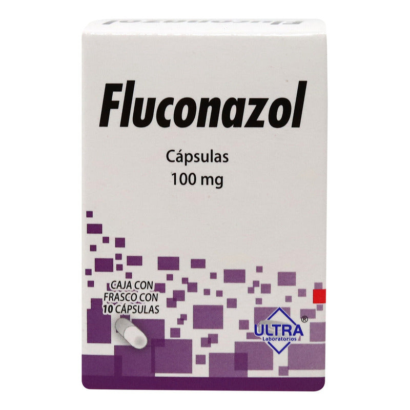 Fluconazol 10 Cápsulas De 100 Mg C/u Ultra