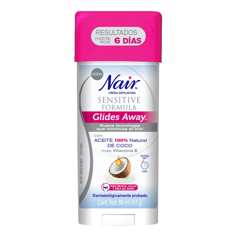 Nair Crema Depilatoria Sensitive Aceite De Coco 86ml